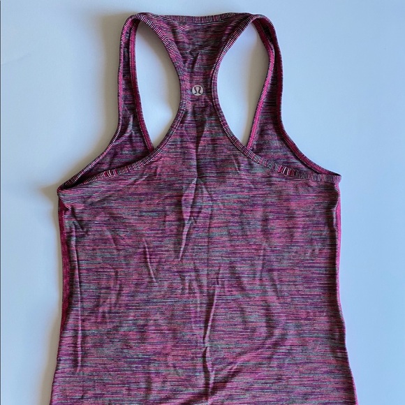 Lululemon Cool Racerback Tank-Multicolor Pink - Picture 1 of 4